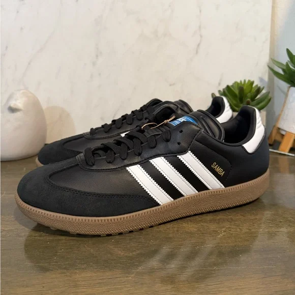 adidas Samba Golf Shoe Black Gum - Picture 10 of 12